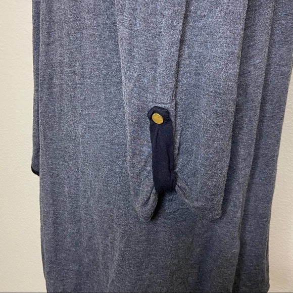 Ava James Handkerchief Hem Cardigan In Gray Women's Small - Picture 3 of 8